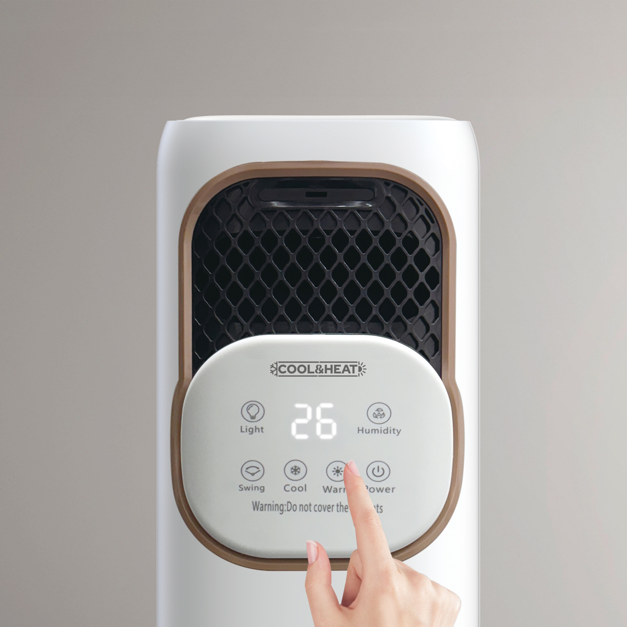 Alaska è un dispositivo 4 in 1 con raffrescamento ad acqua, termoconvettore da 2000 W, umidificatore e luce UV per la disinfezione. Il serbatoio da 3,8 litri offre una buona autonomia, mentre le diverse velocità permettono di regolare il flusso d’aria.